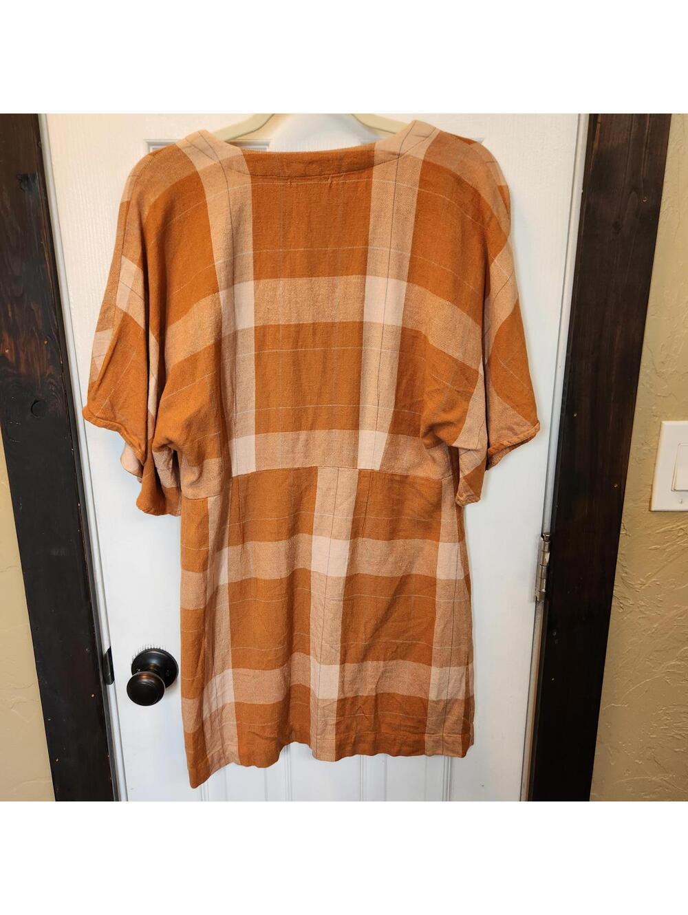AMUSE SOCIETY Women's Button-Front Plaid Dress Size Med - Picture 6 of 8